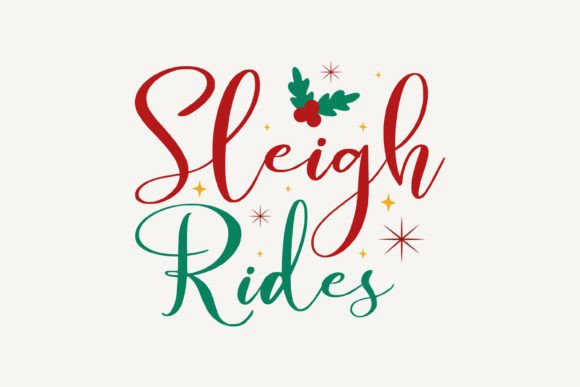 Charming Sleigh Rides,Christmas SVG for Festive Projects