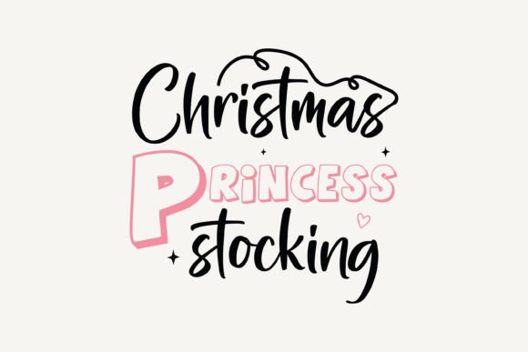 Christmas Princess Stocking: A Versatile Graphics Asset for Crafts