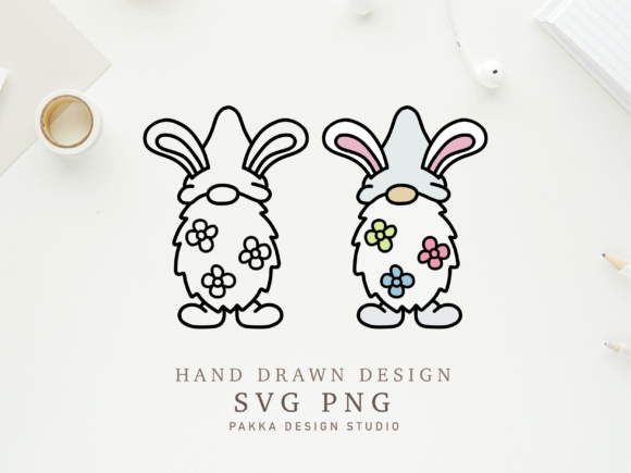 Easter Gnome Svg Png Boho Flower: Graphics for Crafts