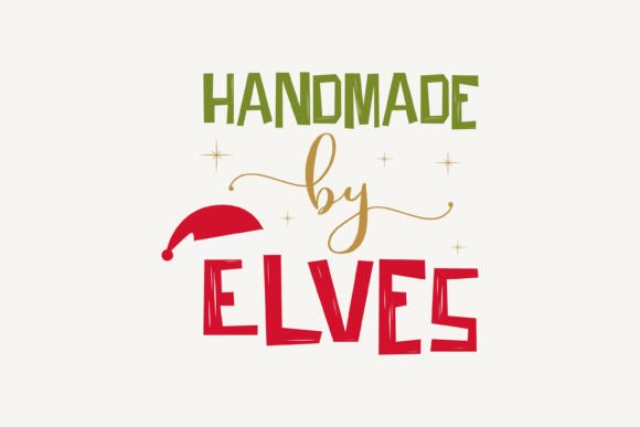 Handmade by Elves,Christmas SVG: Perfect for Crafts and Graphics