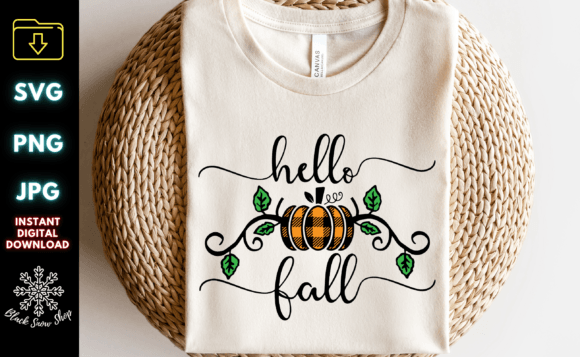 Hello Fall Pumpkin Halloween Svg: A Perfect Graphics Asset for Crafts