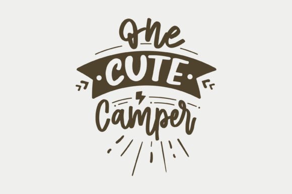 One Cute Camper, Camping SVG: A Perfect Graphics Asset for Crafts