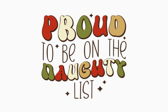 Retro Christmas SVG for Naughty List Crafts