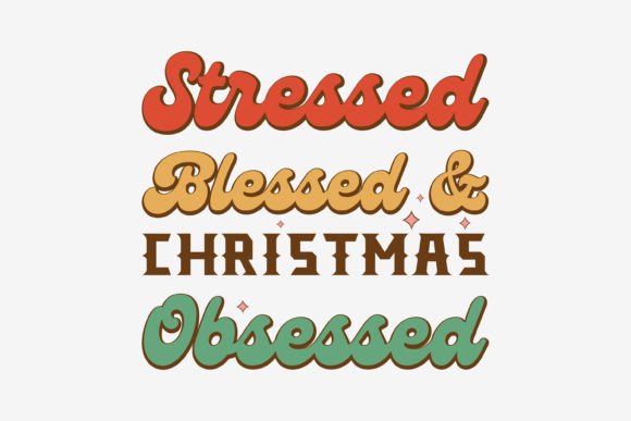 Retro Christmas Svg Stressed Blessed: A Must for Crafters