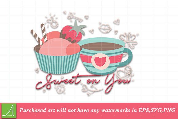 Sweet on You: A Charming Graphics Asset for Crafts