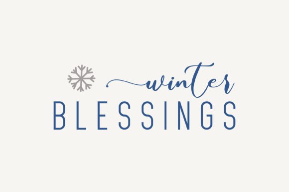 Winter Blessings,Christmas SVG: Perfect for Festive Crafts and Graphics